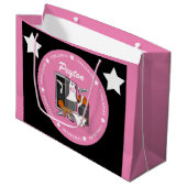 Basketball-Locker-Room mit eigenem Spielernamen Große Geschenktüte (Vorderseite Schrägansicht)