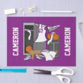 Basketball-Locker-Room mit eigenem Spielernamen Seidenpapier (Handwerk)