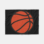 Basketball-Logo 1 Fleecedecke (Vorderseite (Horizontal))