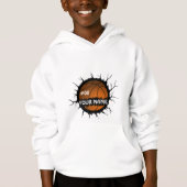 Basketball-Logo, Basketball-Individuelle Name Hoodie (Vorderseite)