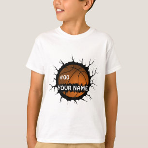 Basketball-Logo, Basketball-Individuelle Name T-Shirt
