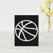 Basketball-Logo Karte (Gelbe Blume)