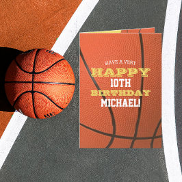 Basketball Look Fügen Sie Ihren Namen und das Jahr Karte