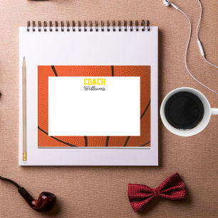 Basketball Look Personalisiert Coach Post-it Klebezettel