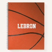 Basketball Look Personalisiert SpiralNotebook Notizbuch (Vorderseite)