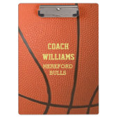Basketball Look Personalized Klemmbrett (Vorderseite)