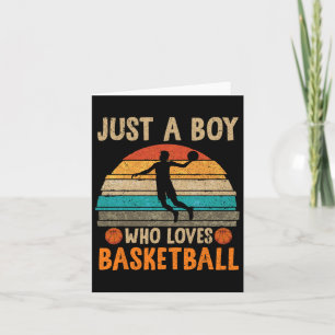 Basketball Lover Boys Basketball Player Sport Bass Karte