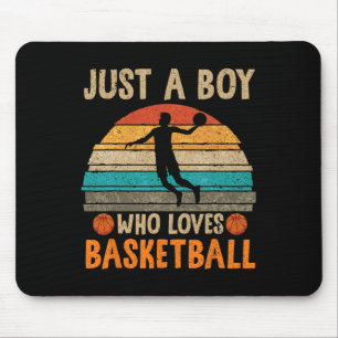 Basketball Lover Boys Basketball Player Sport Bass Mousepad