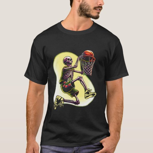 Basketball Lover Halloween Basketball T Shirt (Vorderseite)