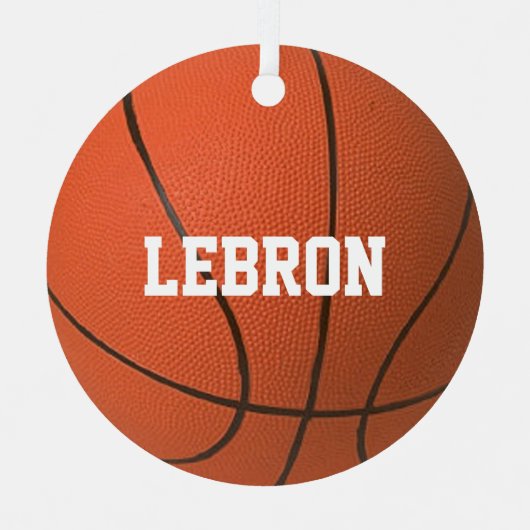 Basketball Lover Personalisierte Ornamente (Vorderseite)