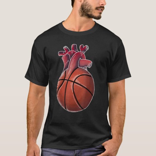 Basketball Lovers Streetball Player Design Dunking T-Shirt (Vorderseite)