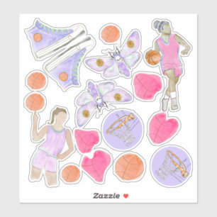 Basketball-Lüfter Aufkleber