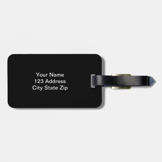 Basketball lugguge Umbau mit Namen oder Monogramm Gepäckanhänger (Rückseite horizontal)