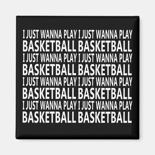 Basketball-lustige Sprüche Magnet (Vorne)