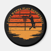 Basketball-lustige Sprüche Magnet (Vorne)