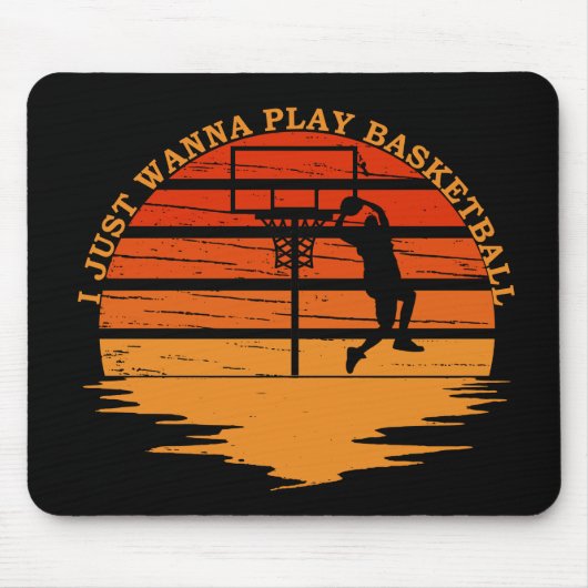 Basketball-lustige Sprüche Mousepad (Vorne)