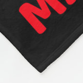 Basketball Mad Game Rot und Grau Fleecedecke (Ecke)