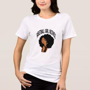Basketball Mädchen Ästhetik Frauen Basketball  Tri-Blend Shirt