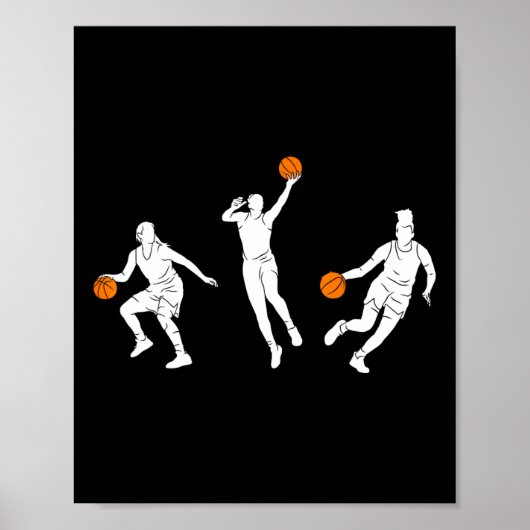 Basketball Mädchen Frauen 1 Poster (Vorne)