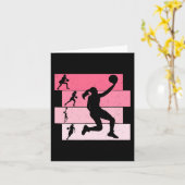 Basketball Mädchen Frauen Kinder Karte (Gelbe Blume)
