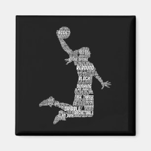 Basketball Mädchen Frauen Kinder Mädchen Magnet