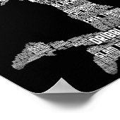 Basketball Mädchen Frauen Kinder Mädchen Poster (Ecke)