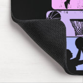 Basketball Mädchen Mädchen Mädchen Kinder Mousepad (Ecke)
