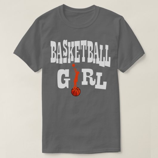Basketball-Mädchen T-Shirt (Design vorne)