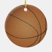 Basketball-Mädchen-Verzierung Keramikornament (Hinten)