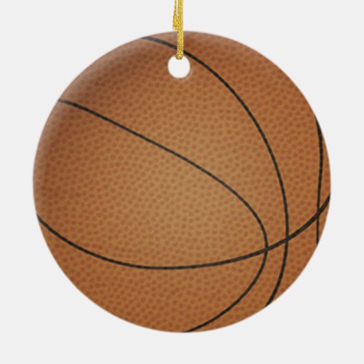 Basketball-Mädchen-Verzierung Keramikornament (Hinten)