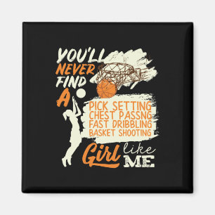 Basketball-Mädchen wie ich beim Dribbling Magnet