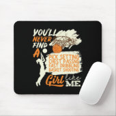Basketball-Mädchen wie ich beim Dribbling Mousepad (Mit Mouse)