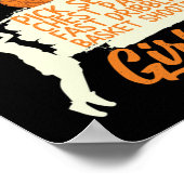 Basketball-Mädchen wie ich beim Dribbling Poster (Ecke)