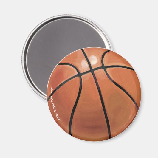 Basketball Magnet (Vorderseite/Rückseite)