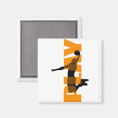 Basketball Magnet (Vorderseite/Rückseite)