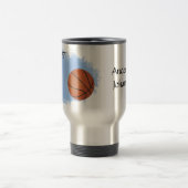 Basketball Male Player and Ball personalize Reisebecher (Mittel)