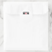Basketball Mama 5 Runder Aufkleber (Tasche)