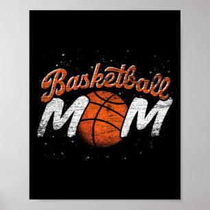 Basketball Mama Basketball Basketball Spielermütte Poster