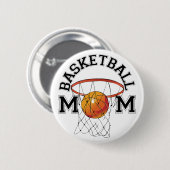 Basketball-Mama Button (Vorne & Hinten)