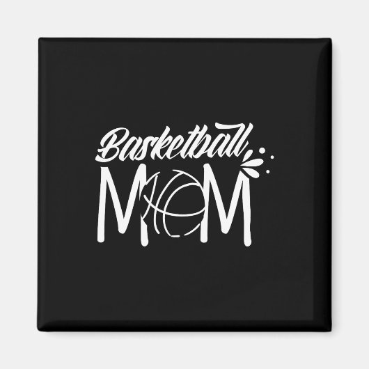 Basketball Mama Coach Team Spieler Match Mutter Mo Magnet (Vorne)