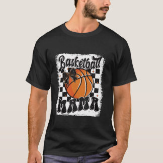 Basketball Mama Coquette Bow Game Day Fest Sport T-Shirt