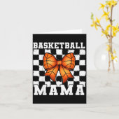Basketball-Mama Coquette-Schleife Spieltag Lustig  Karte (Gelbe Blume)