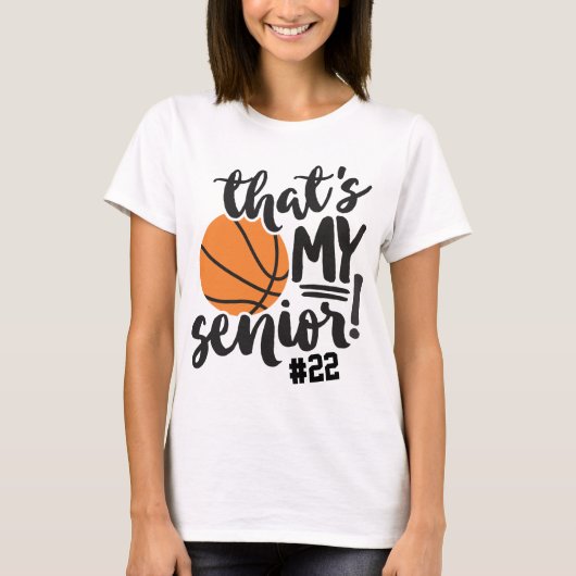 Basketball-Mama, das ist mein Name in Jersey, Seni T-Shirt (Vorderseite)