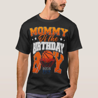 Basketball-Mama des Geburtstagsjungen-Familie T-Shirt
