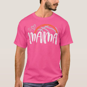 Basketball Mama Family Wo Basketball Herz Trendy T-Shirt
