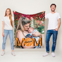 Basketball Mama Foto Fleece Blankon