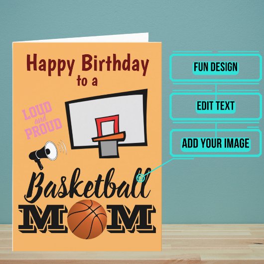 Basketball-Mama Geburtstag Karte