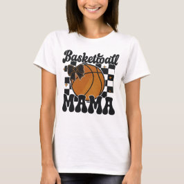 Basketball Mama Glitzer Shirt Design mit Bow