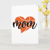 Basketball Mama Herz Karte (Gelbe Blume)
