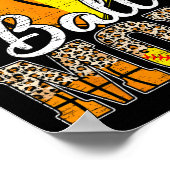 Basketball Mama Herzstück Softball Mama Leopard Mu Poster (Ecke)